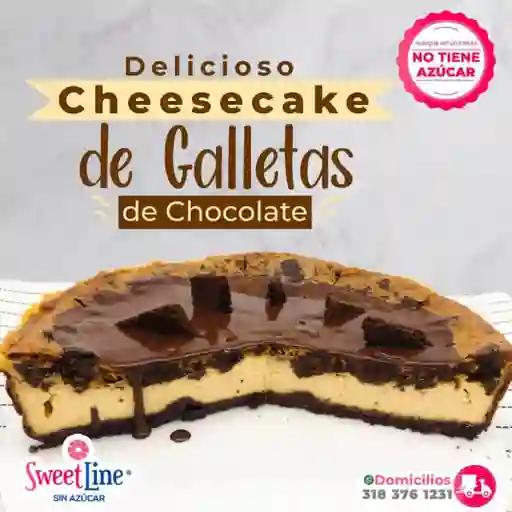 Cheesecake de Cookies Sin Azúcar