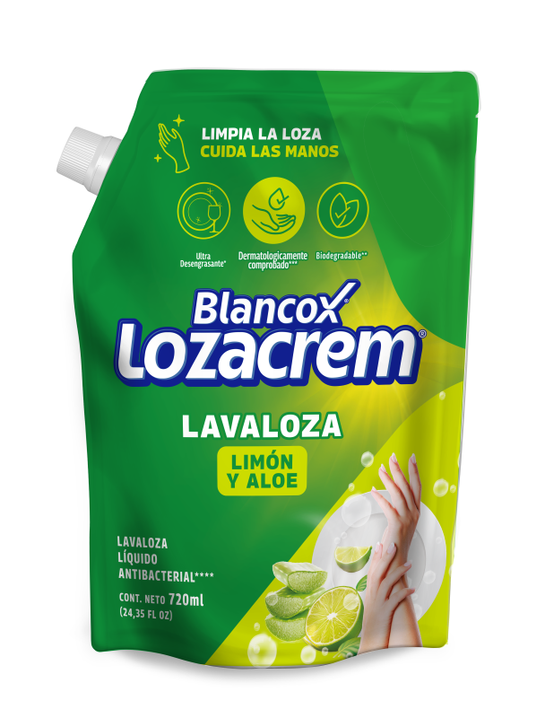Blancox Lozacrem Lavaloza Líquido con Limón y Aloe 720 ml