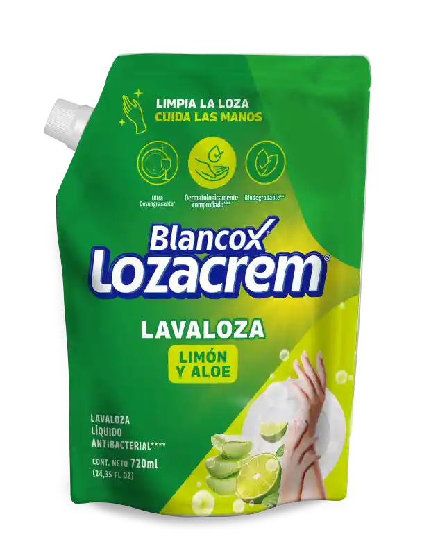 Blancox Lozacrem Lavaloza Líquido con Limón y Aloe