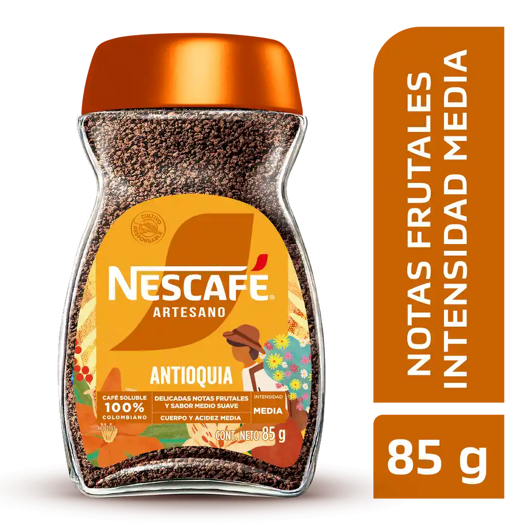Café instantáneo NESCAFÉ ARTESANO Antioquia x 85g