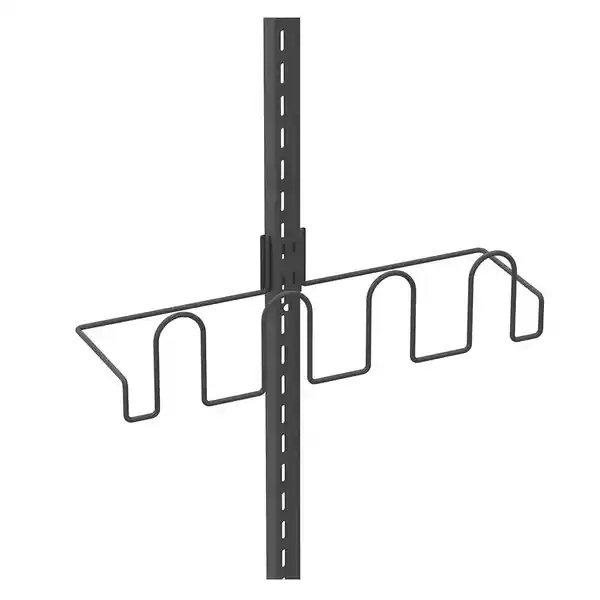 Hacks & Racks Organizador Zapatos Metálico Riel Grafito