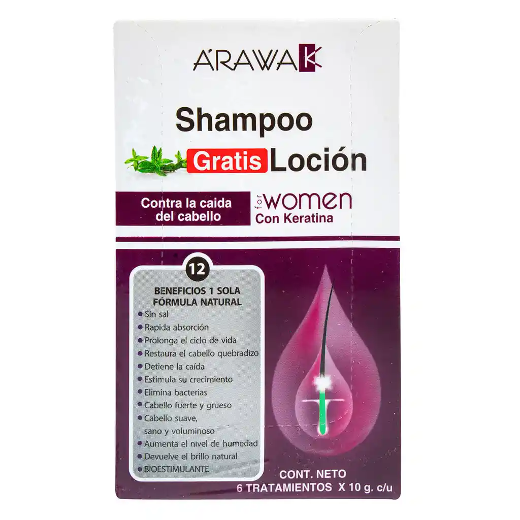 Arawak Shampoo Contra la Caída del Cabello + Loción Mujer