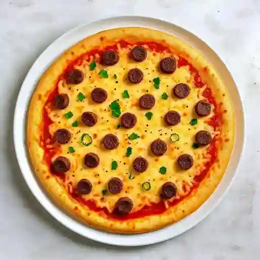 Pizza Mediana de Queso y Carne