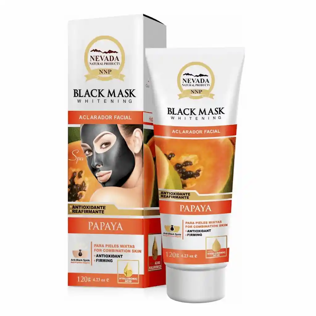 Nevada Mascarilla Facial Black Mask Papaya 120 g