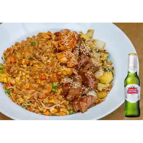 Combo Chicken Teriyaki + Stella Artois Bot. 330ml