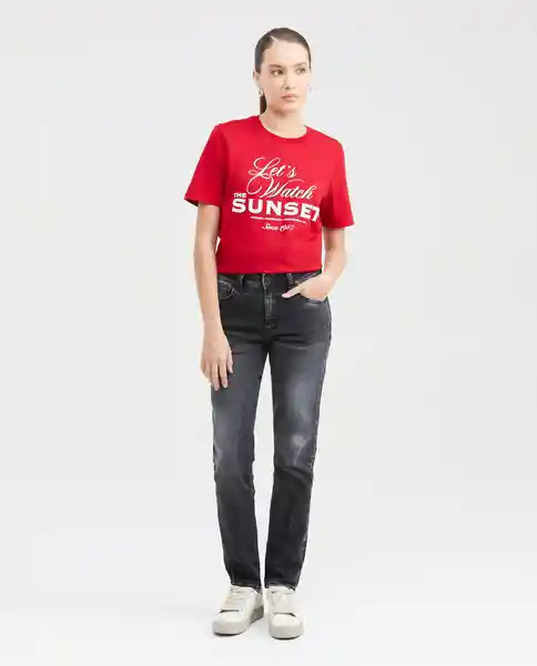 Camiseta Sunset Graphic Tee Rojo Chili Oscuro T. S Chevignon