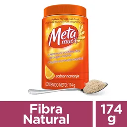 Metamucil Fibra Natural Sabor Naranja 174 g - 30 dosis