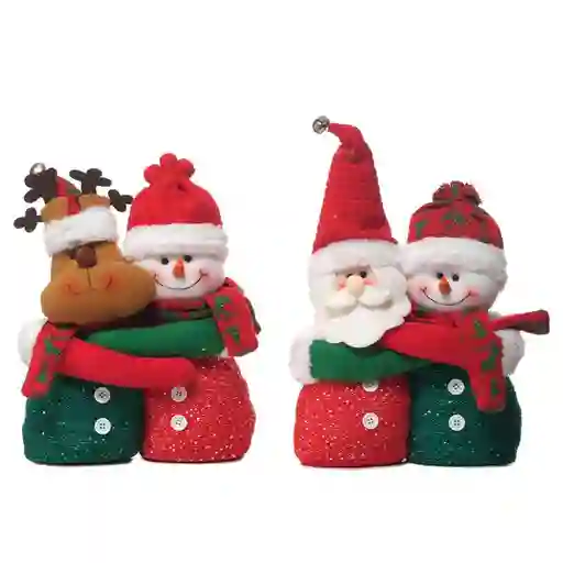 Pareja de Muñeco Navideño Mesa 35 cm FE1042402A Finlandek