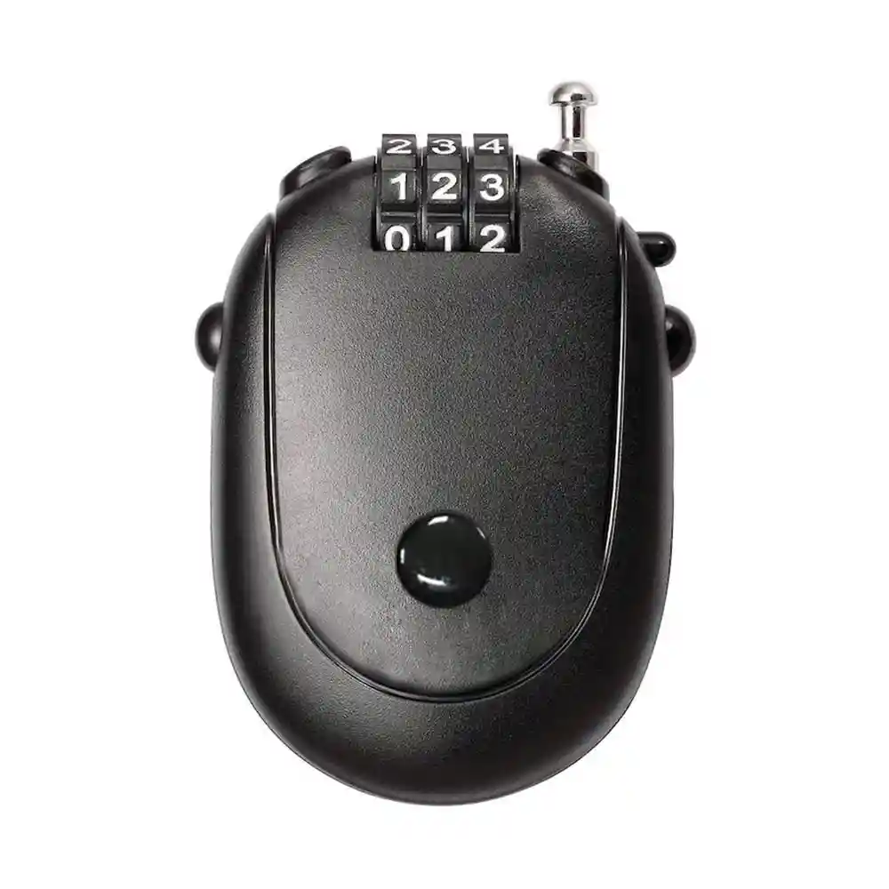 Candado Cable Negro Con Combinación Toly-brands