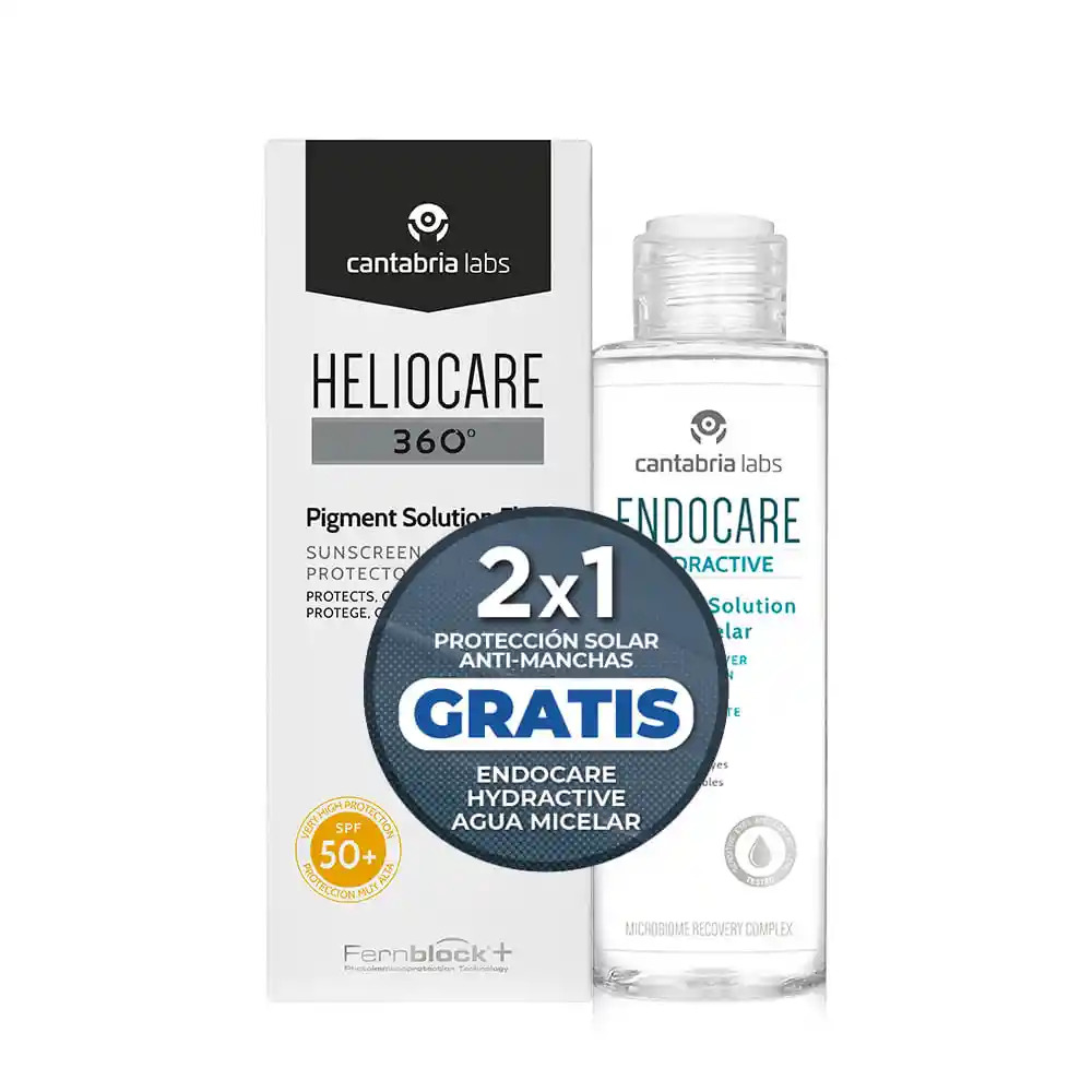 Heliocare Kit Cuidado Piel Pigment Solution + Agua Micelar