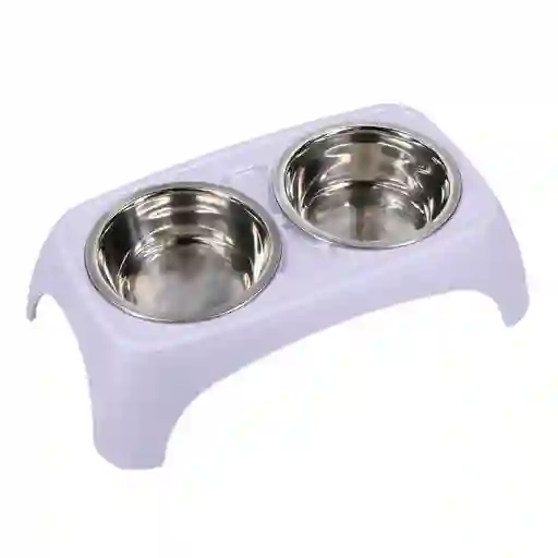 Plato Doble Alto Acero Inoxidable