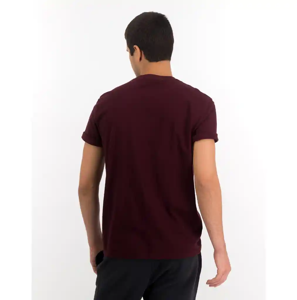 Camiseta Borgoña Talla Large Hombre American Eagle