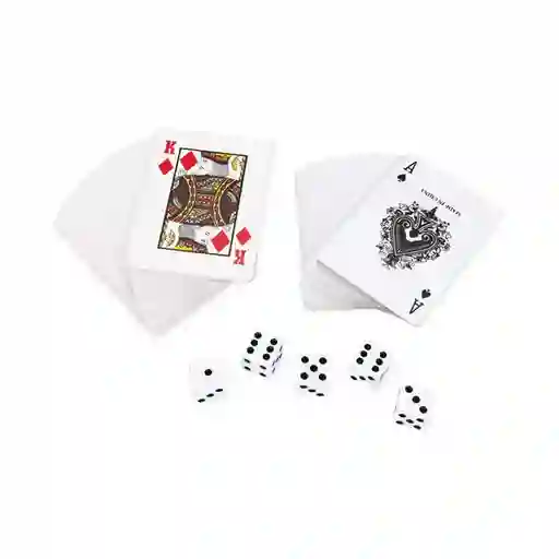 Juego de Mesa Cartas Con 5 Dados