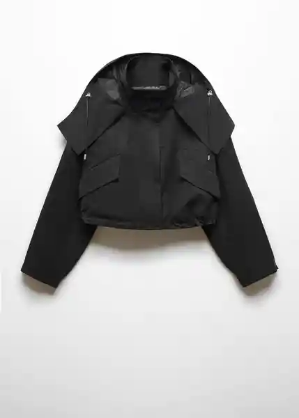 Abrigo Parka Jalisco Negro Talla S Mujer Mango