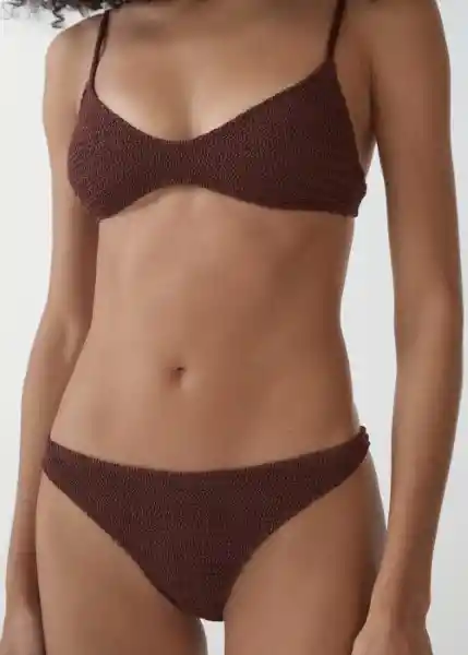 Bragas Solene Chocolate Talla XS Mujer Mango