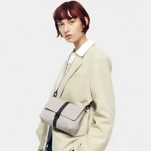 Gaston Luga Bolso Crossbody Splash Taupe