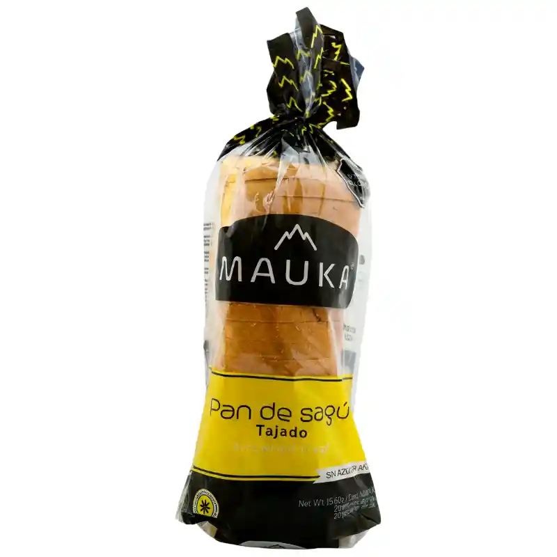 Mauka Pan de Sagú Tajado sin Azúcar sin gluten 
