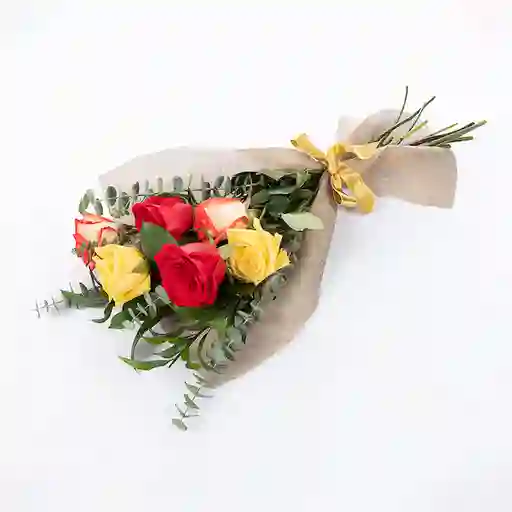 Bouquet 6 Rosas Mix