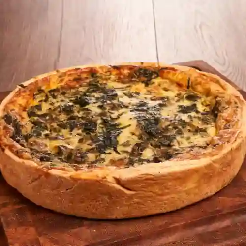 Pizza de Espinaca y Champiñones