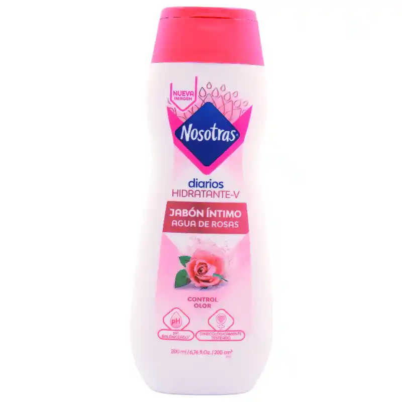 Nosotras Jabón Intimo Femenino con Agua de Rosas