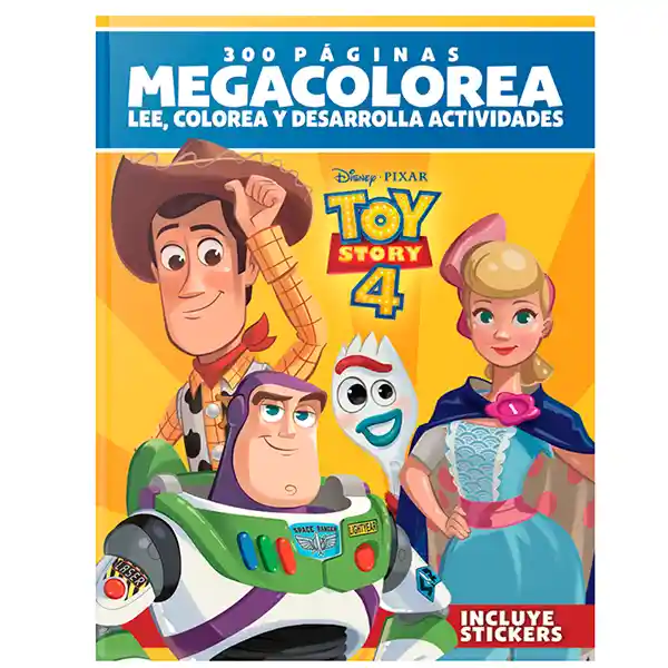 Disney Pixar Toy Story 4 Megacolorea 300 Paginas