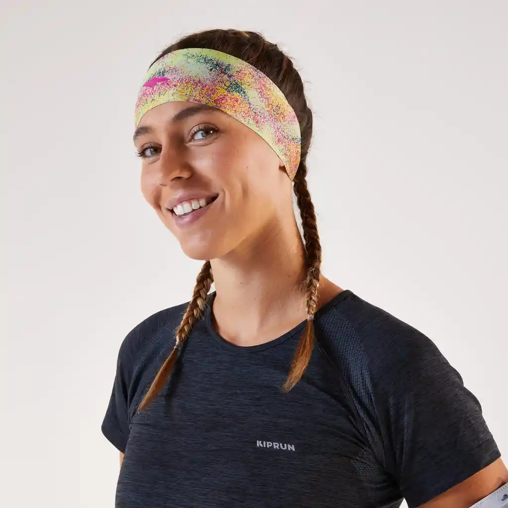 Cinta Para Cabeza Running V2 Hombre Mujer Kiprun Amarillo
