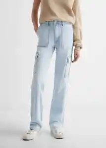 Jean Cargos Tejano Claro Talla 21 Teen Niñas Mango