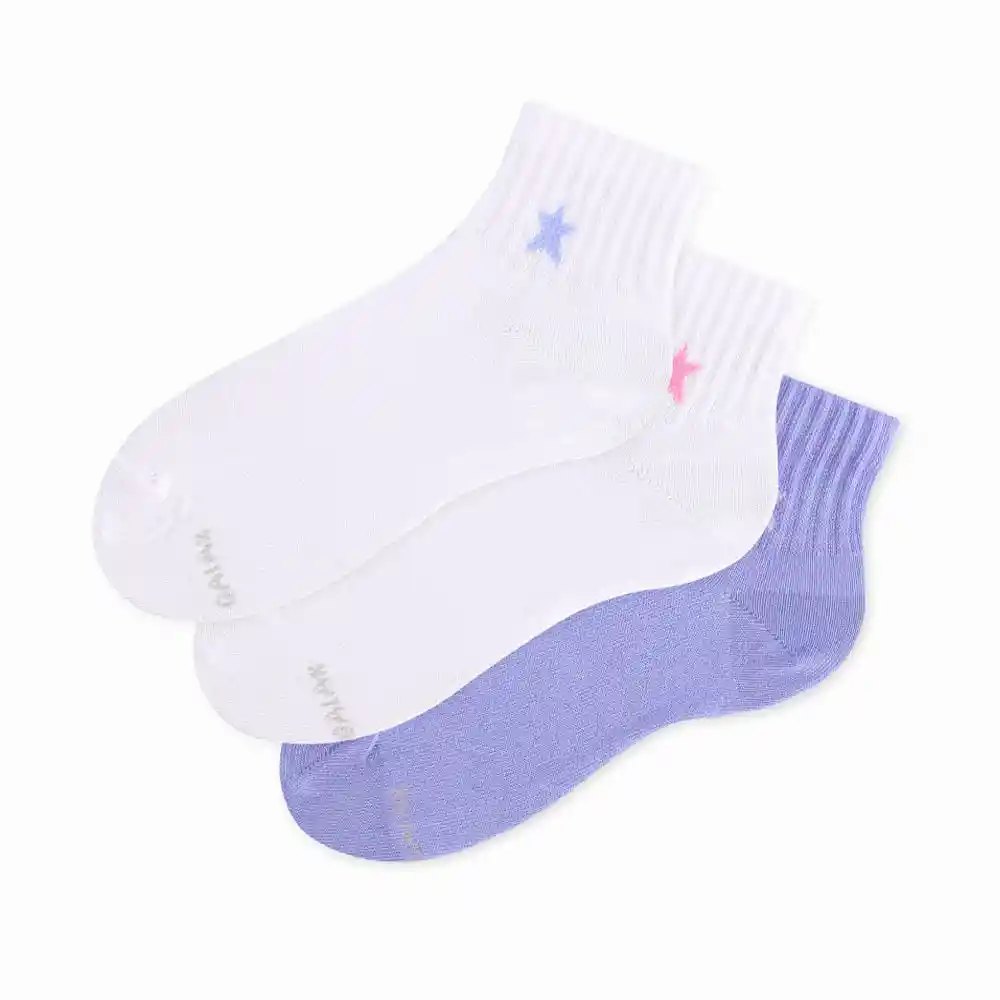 Medias Deportivas Tobilleras Corta Para Niños Wilder Kd X3 Galax Talla 4-6