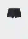 Short Hailey Tejano Negro Talla 42 Mujer Mango