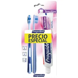 Cepillo Proquident Crema Senstitive + 2 Cep Sensitive