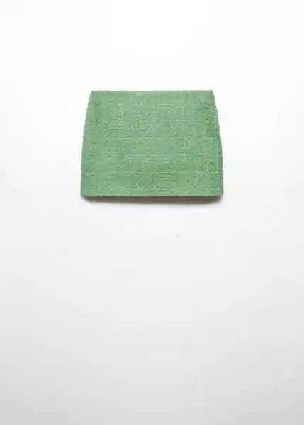 Falda Love Verde Pastel Talla XS Mujer Mango
