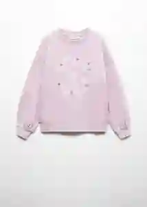 Buzo Sudadera Cece Malva Talla 12 Niñas Mango