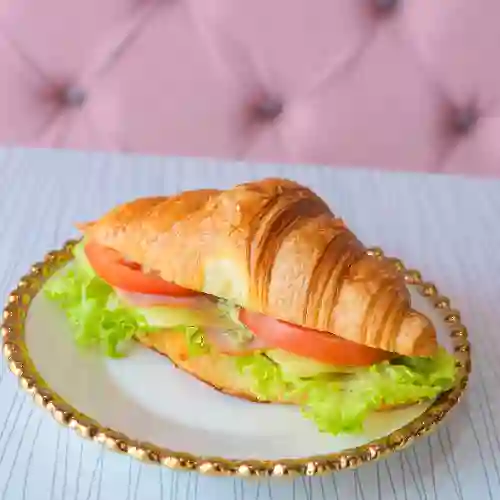 Sandwich de Croissant Jamón y Queso