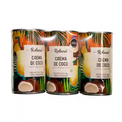 Roland Pack de Crema de Coco 3 Und