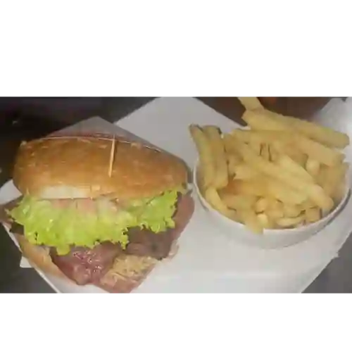 Hamburguesa Porción Papas