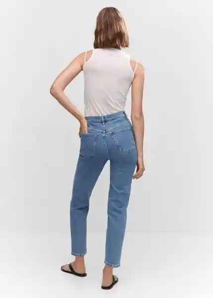 Pantalón Jean New Mom Tejano Medio Talla 32 Mujer Mango