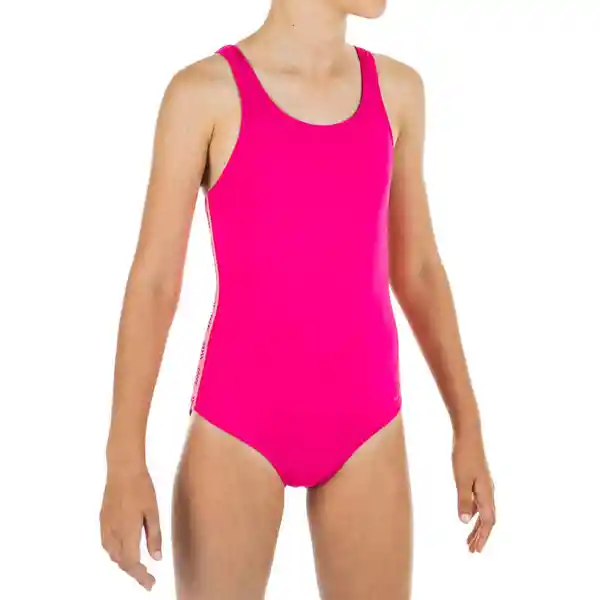 Nabaiji Vestido de Baño Natación Niña Rosado Talla 4A