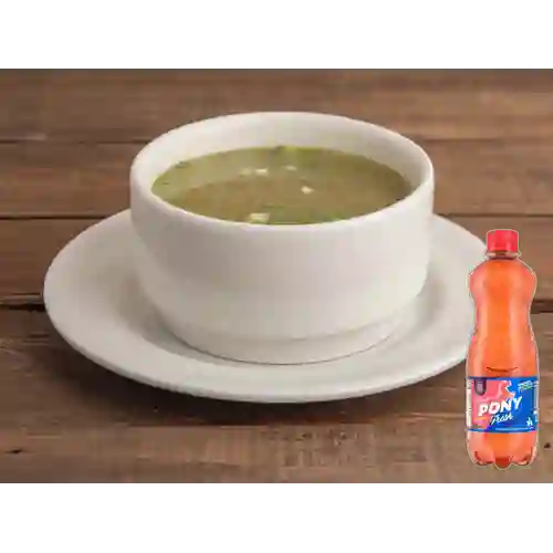 Combo Consomé con Menudencias + Pony Malta 330 ml