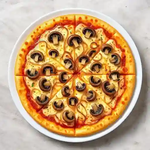 Pizza Champinones Y Cebolla Caramelizada