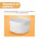Organizador Plástico Serie Silvery Gray Gris Claro Miniso
