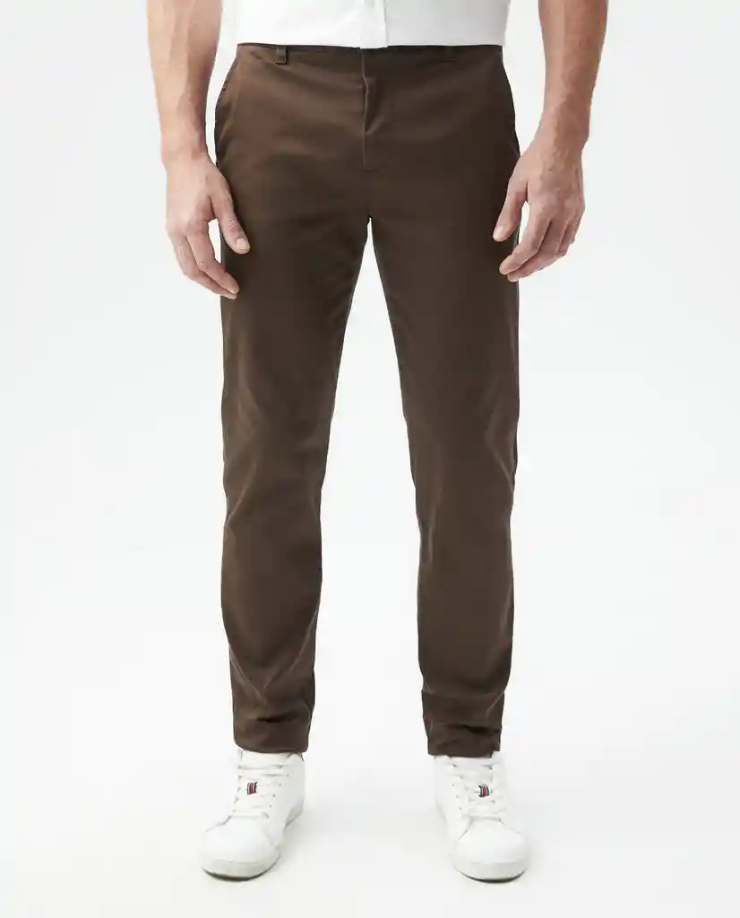 Pantalon Khakis Portland Cafe Chimpance Ultraoscuro Talla 28 Hombre Chevignon