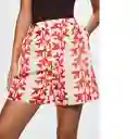 Shorts Nuria Offwhite Talla 24 Mujer Mango