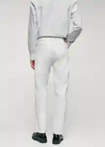 Jean Sam Offwhite Talla 36 Hombre Mango