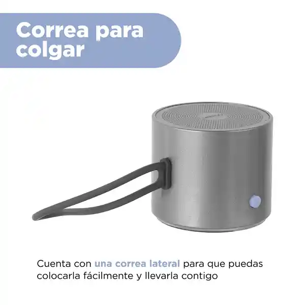 Altavoz Inalámbrico Portátil de Metal Gris Mod A127 Miniso