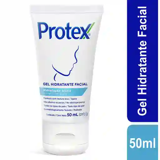 Gel Hidratante Facial Protex Hidratación Diaria Tubo 50 ml