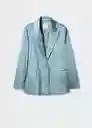 Blazer Americana Nicole Celeste Talla M Mujer Mango