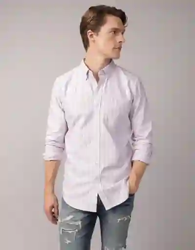 Camisa Hombre Morado Talla Large 2830580 American Eagle
