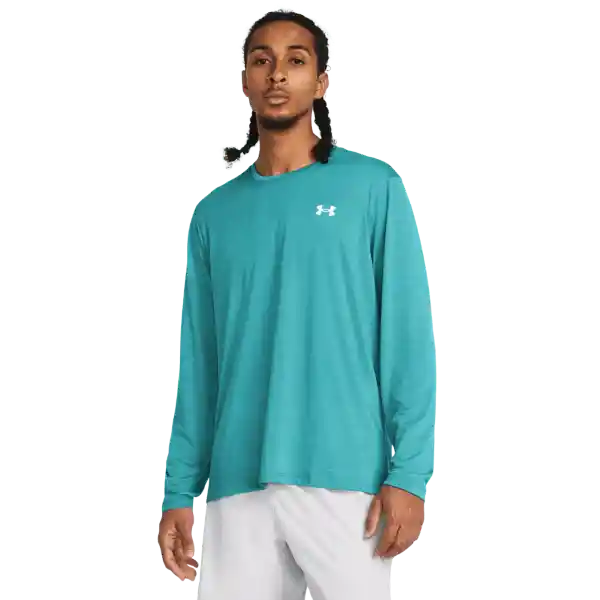 Under Armour Camiseta Streaker Long Sleeve Hombre Azul Talla SM