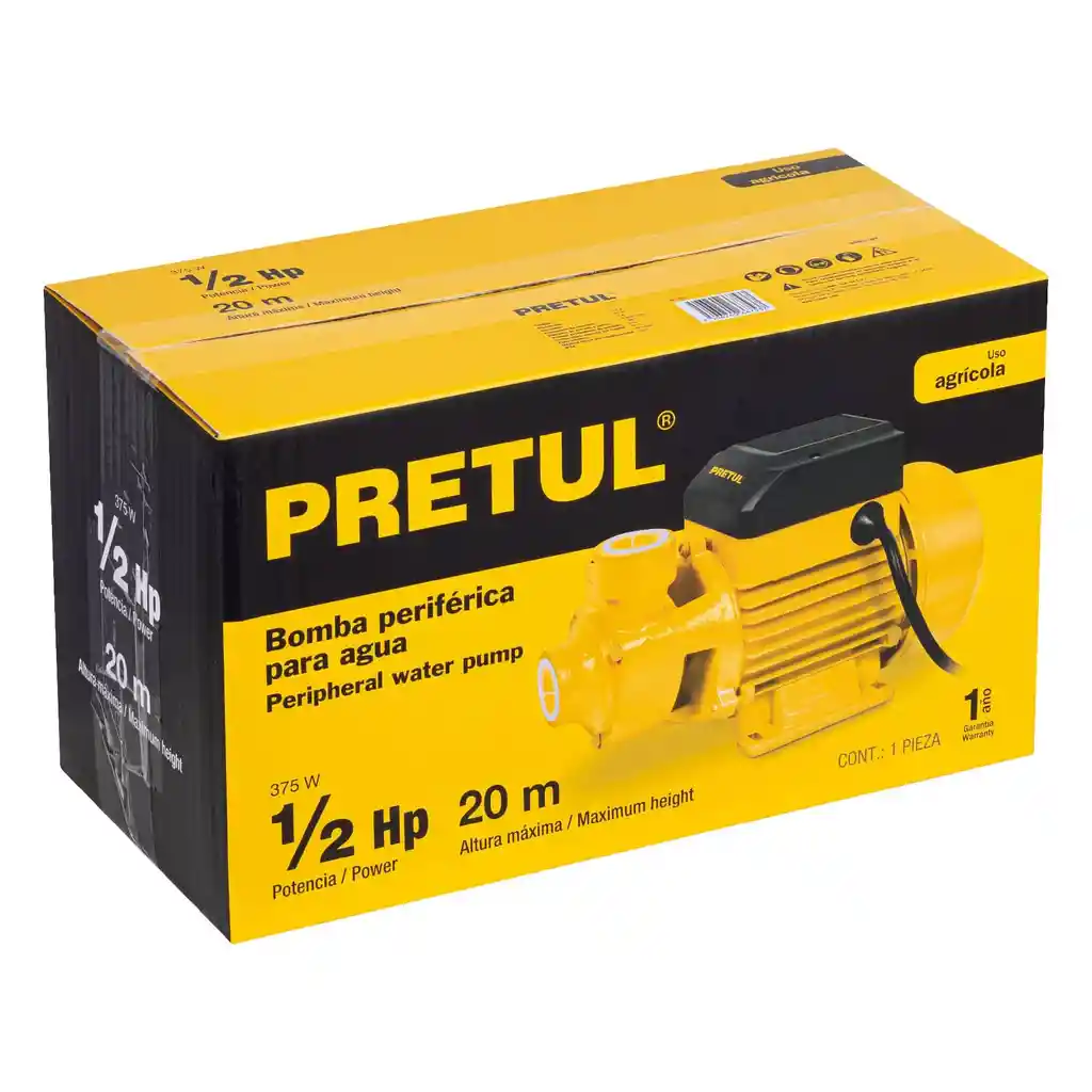 Pretul Bomba Periférica 1 / 2 Hp (375W)