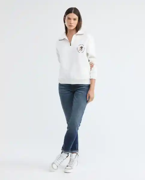 Buzo Snake Sweatshirt Blanco 0 Claro Talla M Mujer Chevignon